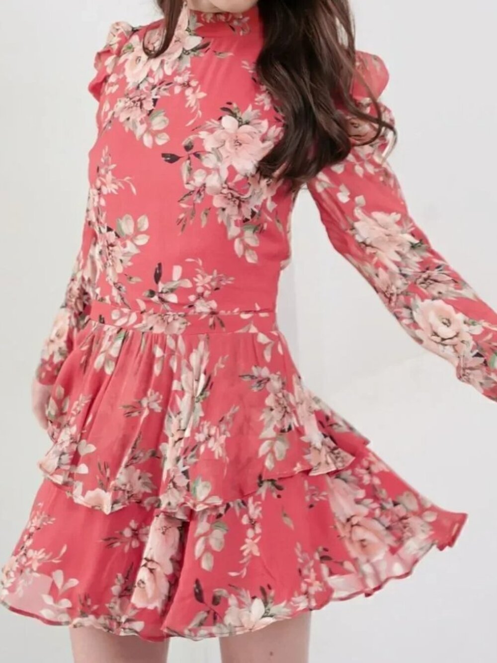 Yumi Kim Petra Dress in Sweet Blossom Brick Mini, Size XS